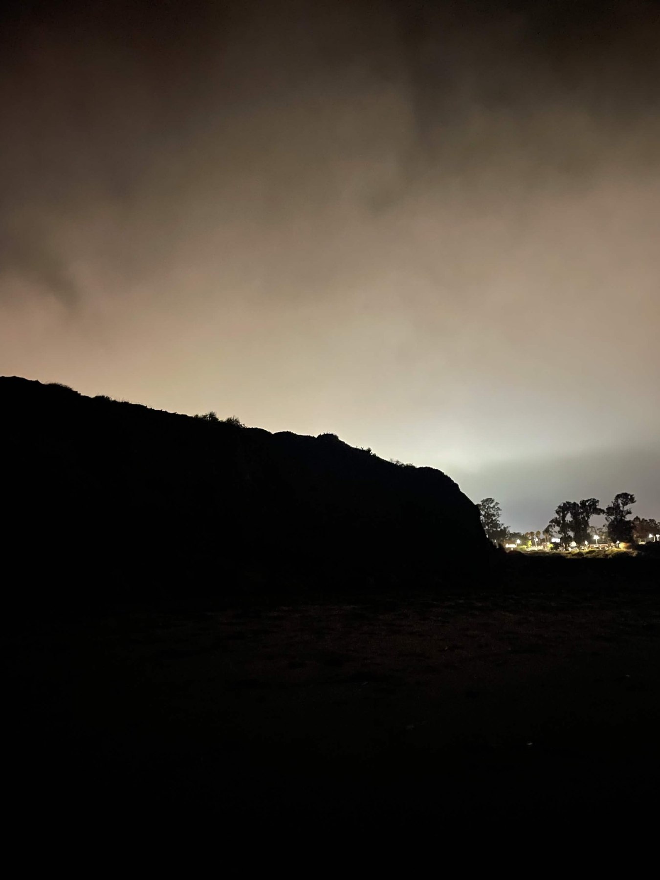 Foggy cliffside process image associated with Coward